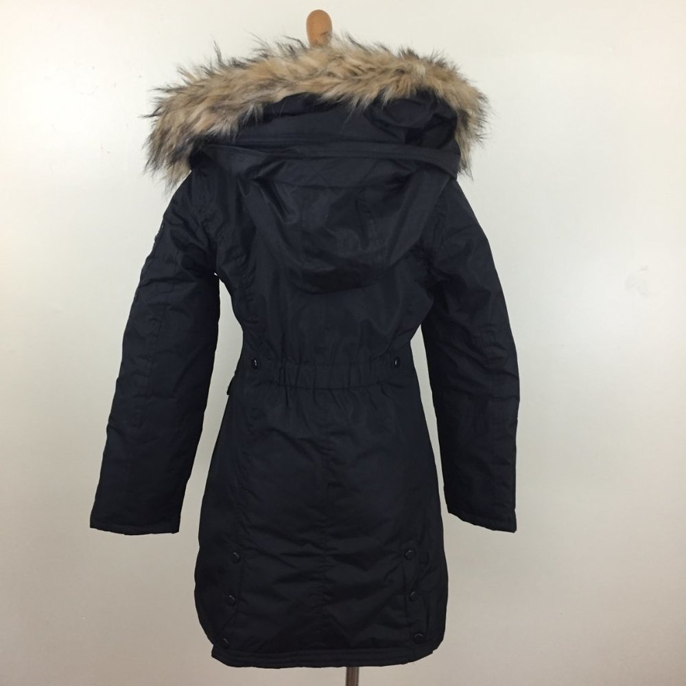 NWOT STEVE MADDEN GIRL Zip Pocket Removeable Fur Hood Parka Coat Jacket - Picture 13 of 14